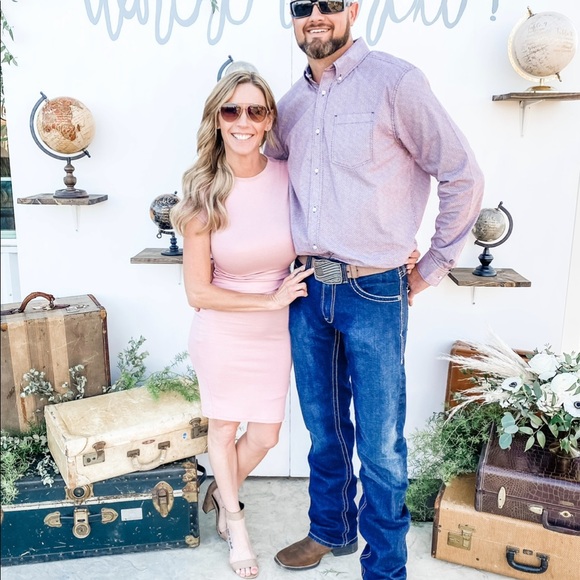 Dusty rose bodycon dress- super soft - Picture 4 of 5